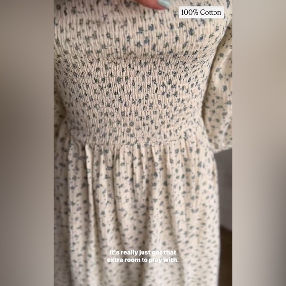 Neuflora HARTSELLE Blue Floral Dress Women's Small - Picture 7 of 10